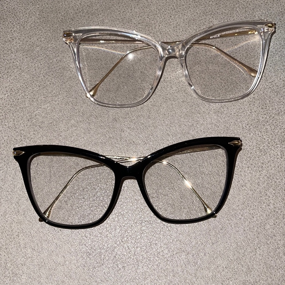 Oversized Clear Frame Glasses